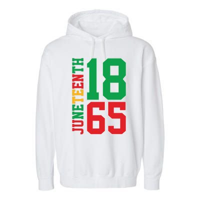 Juneteenth Celebration Graphic Garment-Dyed Fleece Hoodie