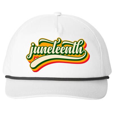 Juneteenth Celebration Graphic Snapback Five-Panel Rope Hat