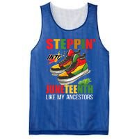 Junenth Cool Gift Stepping Into Junenth Like My Ancestors Funny Gift Mesh Reversible Basketball Jersey Tank