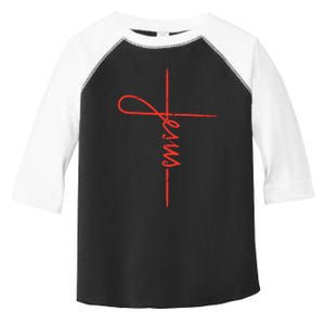 Jesus Cross God Faith Religious Christian Women Toddler Fine Jersey T-Shirt