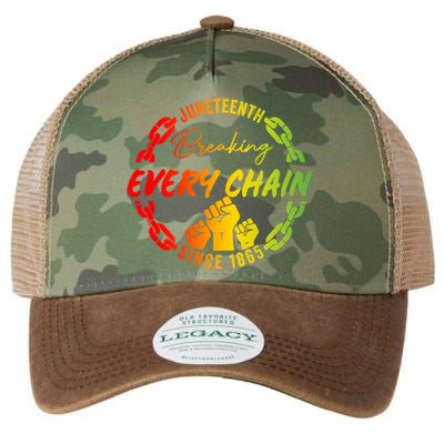 Junenth Cute Gift Breaking Every Chain Since 1865 Gift Legacy Tie Dye Trucker Hat