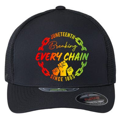 Junenth Cute Gift Breaking Every Chain Since 1865 Gift Flexfit Unipanel Trucker Cap