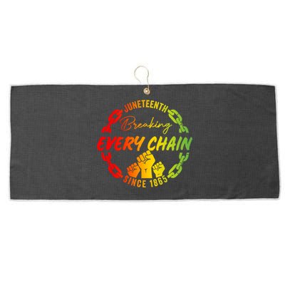 Junenth Cute Gift Breaking Every Chain Since 1865 Gift Large Microfiber Waffle Golf Towel