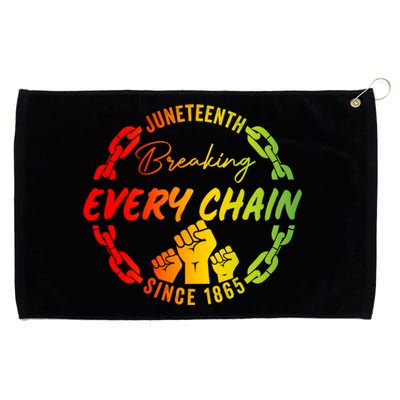 Junenth Cute Gift Breaking Every Chain Since 1865 Gift Grommeted Golf Towel