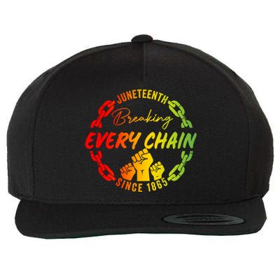 Junenth Cute Gift Breaking Every Chain Since 1865 Gift Wool Snapback Cap