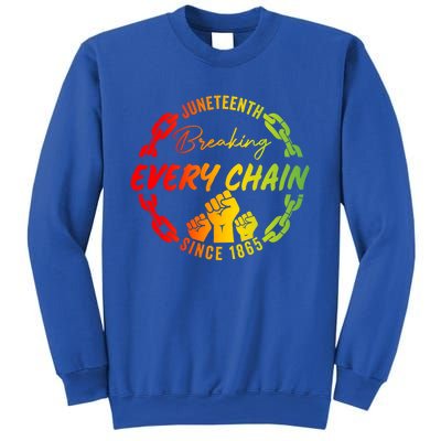 Junenth Cute Gift Breaking Every Chain Since 1865 Gift Sweatshirt