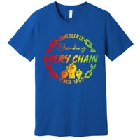 Junenth Cute Gift Breaking Every Chain Since 1865 Gift Premium T-Shirt