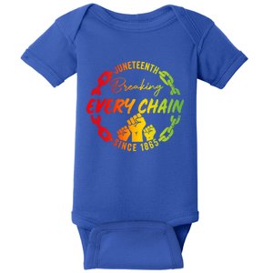 Junenth Cute Gift Breaking Every Chain Since 1865 Gift Baby Bodysuit