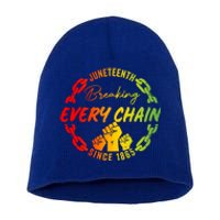 Junenth Cute Gift Breaking Every Chain Since 1865 Gift Short Acrylic Beanie