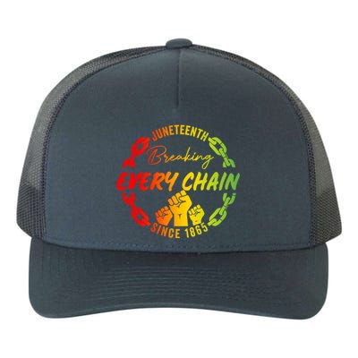 Junenth Cute Gift Breaking Every Chain Since 1865 Gift Yupoong Adult 5-Panel Trucker Hat