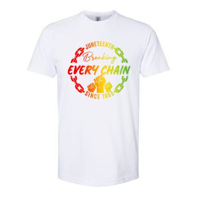 Junenth Cute Gift Breaking Every Chain Since 1865 Gift Softstyle CVC T-Shirt