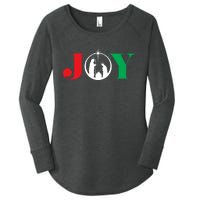 Joy Christmas Holiday Gift Nativity Jesus Ornament Xmas Star Women's Perfect Tri Tunic Long Sleeve Shirt