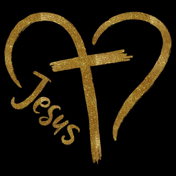 Jesus Cross Heart Christianity Sustainable Beanie
