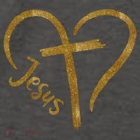 Jesus Cross Heart Christianity Vector Backpack