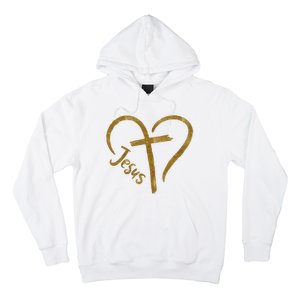 Jesus Cross Heart Christianity Hoodie