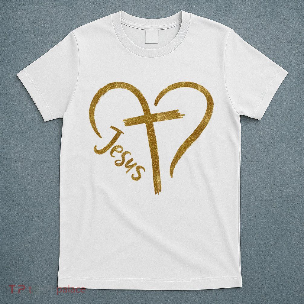 Jesus Cross Heart Christianity T-Shirt