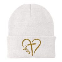 Jesus Cross Heart Christianity Beanie
