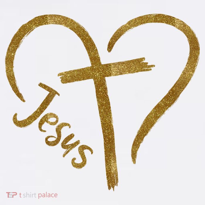 Jesus Cross Heart Christianity Kids T-Shirt