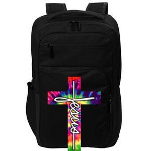 Jesus Christian Hippie Graphic Tees Tie Dye Cross Impact Tech Backpack