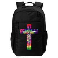 Jesus Christian Hippie Graphic Tees Tie Dye Cross Daily Commute Backpack