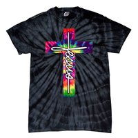 Jesus Christian Hippie Graphic Tees Tie Dye Cross Tie-Dye T-Shirt