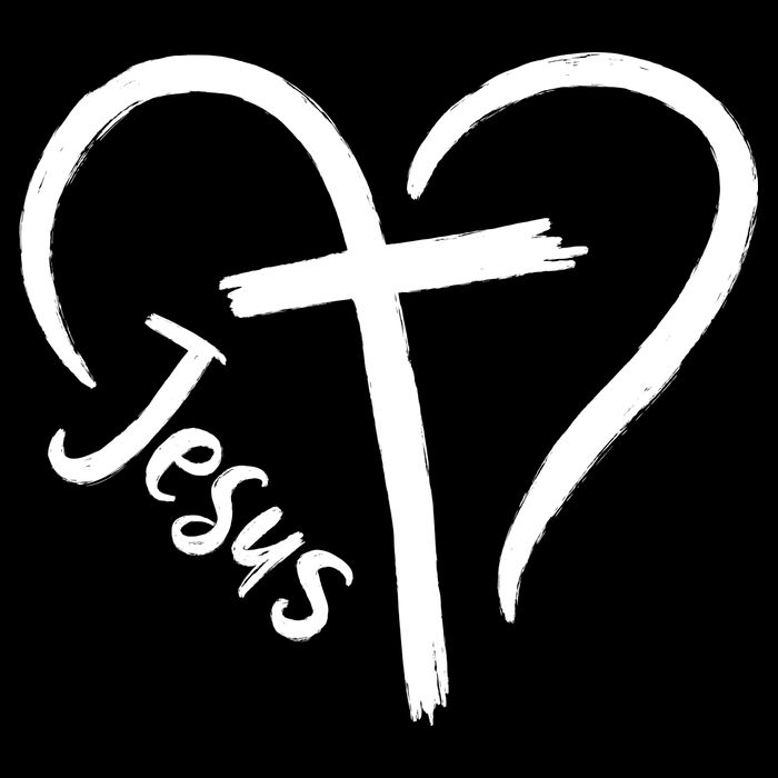 Jesus Cross Heart Youth Performance Sprint T-Shirt