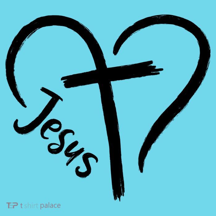 Jesus Cross Heart Button