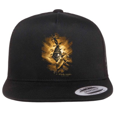 Jeepers Creepers Halloween Stitch Up Creepy Eye Poster Flatbill Hat