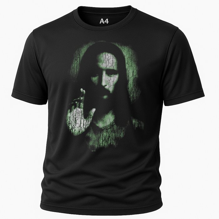 Jesus Christ Holy Face Blessing Christian Faith  Cooling Performance Crew T-Shirt