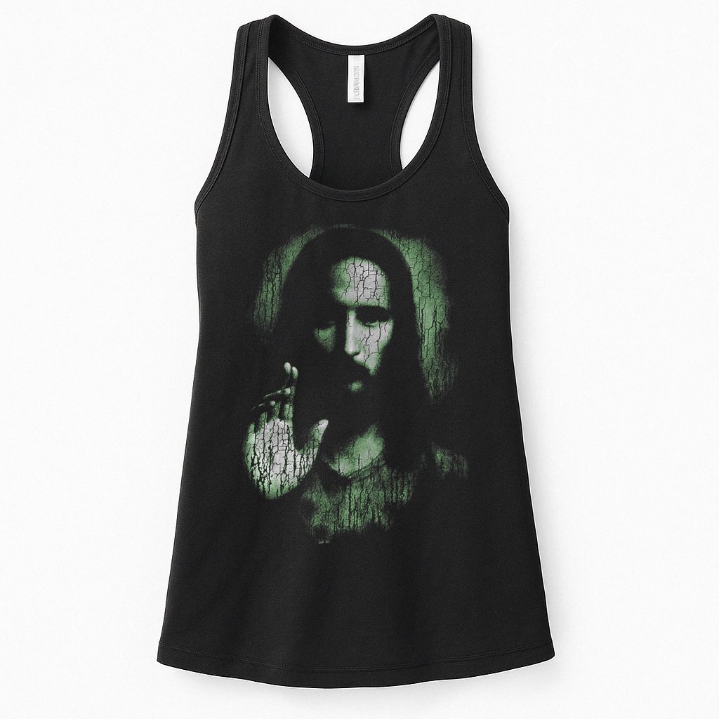 Jesus Christ Holy Face Blessing Christian Faith  Womens Tank Top