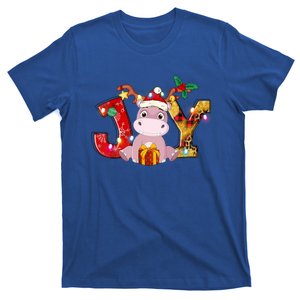 Joy Christmas Hippotamus Christmas Crew Xmas Family Matching Gift T-Shirt