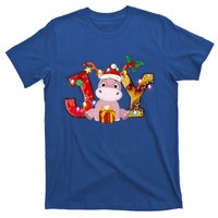 Joy Christmas Hippotamus Christmas Crew Xmas Family Matching Gift T-Shirt