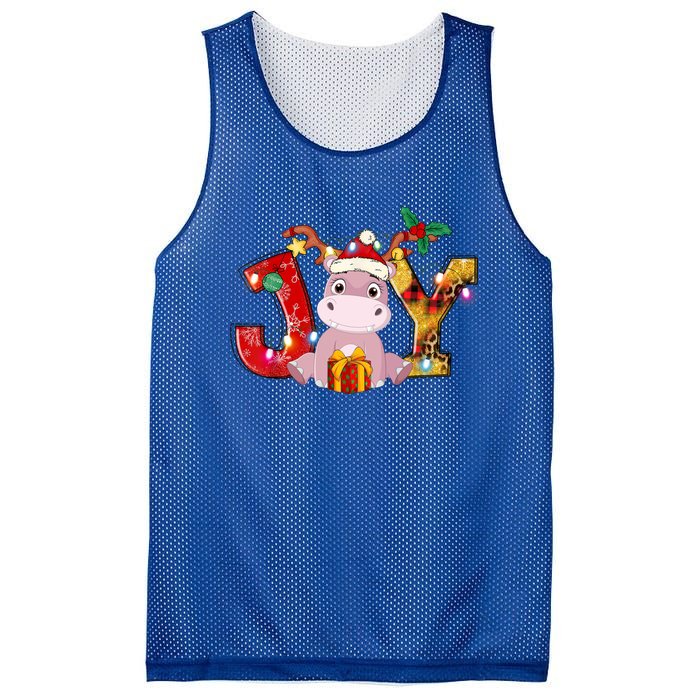 Joy Christmas Hippotamus Christmas Crew Xmas Family Matching Gift Mesh Reversible Basketball Jersey Tank