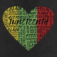 Juneteenth Celebrate Heart Black History Adult Drive Performance Visor