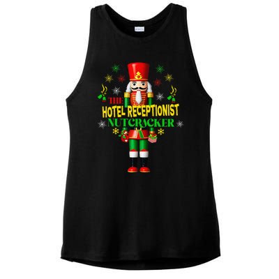 Joyful Christmas Holiday Nutcracker Hotel Receptionist Xmas Ladies PosiCharge Tri-Blend Wicking Tank