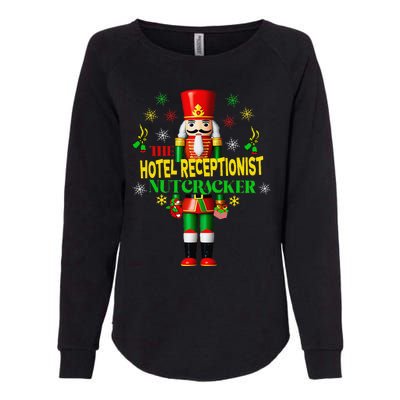 Joyful Christmas Holiday Nutcracker Hotel Receptionist Xmas Womens California Wash Sweatshirt