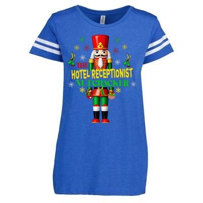 Joyful Christmas Holiday Nutcracker Hotel Receptionist Xmas Enza Ladies Jersey Football T-Shirt