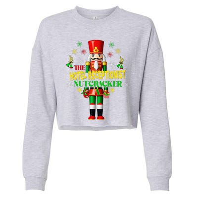 Joyful Christmas Holiday Nutcracker Hotel Receptionist Xmas Cropped Pullover Crew