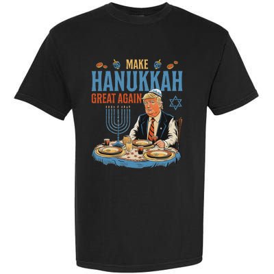 Jewish Celebrate Hanukkah Great Again President Trump Garment-Dyed Heavyweight T-Shirt