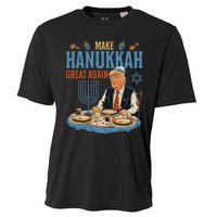 Jewish Celebrate Hanukkah Great Again President Trump Cooling Performance Crew T-Shirt