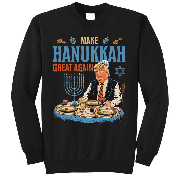 Jewish Celebrate Hanukkah Great Again President Trump Sweatshirt