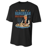 Jewish Celebrate Hanukkah Great Again President Trump Performance Sprint T-Shirt