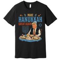 Jewish Celebrate Hanukkah Great Again President Trump Premium T-Shirt