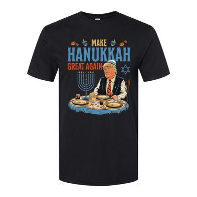 Jewish Celebrate Hanukkah Great Again President Trump Softstyle CVC T-Shirt