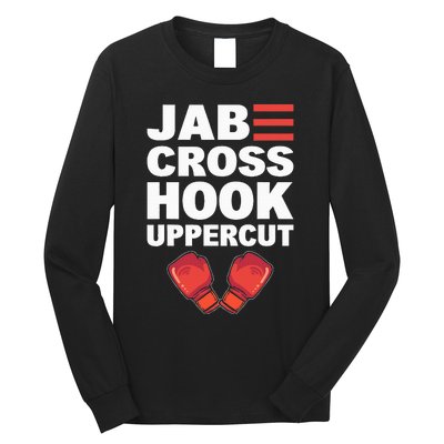 Jab Cross Hook Uppercut Professional Kickboxer Long Sleeve Shirt