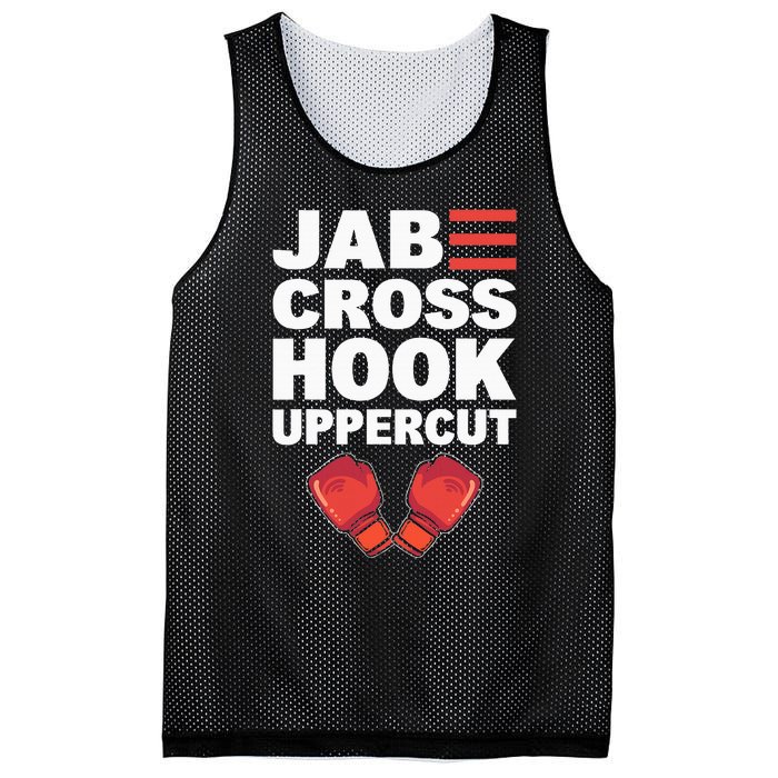 Jab Cross Hook Uppercut Professional Kickboxer Mesh Reversible Basketball Jersey Tank