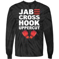 Jab Cross Hook Uppercut Professional Kickboxer Tie-Dye Long Sleeve Shirt