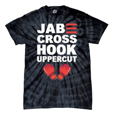 Jab Cross Hook Uppercut Professional Kickboxer Tie-Dye T-Shirt