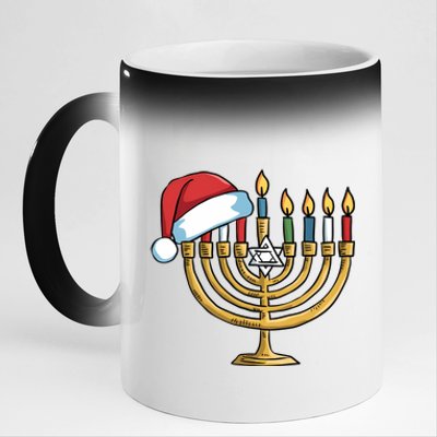 Jewish Christmas Hanukkah Chanukah Holiday 11oz Black Color Changing Mug