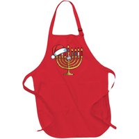 Jewish Christmas Hanukkah Chanukah Holiday Full-Length Apron With Pockets